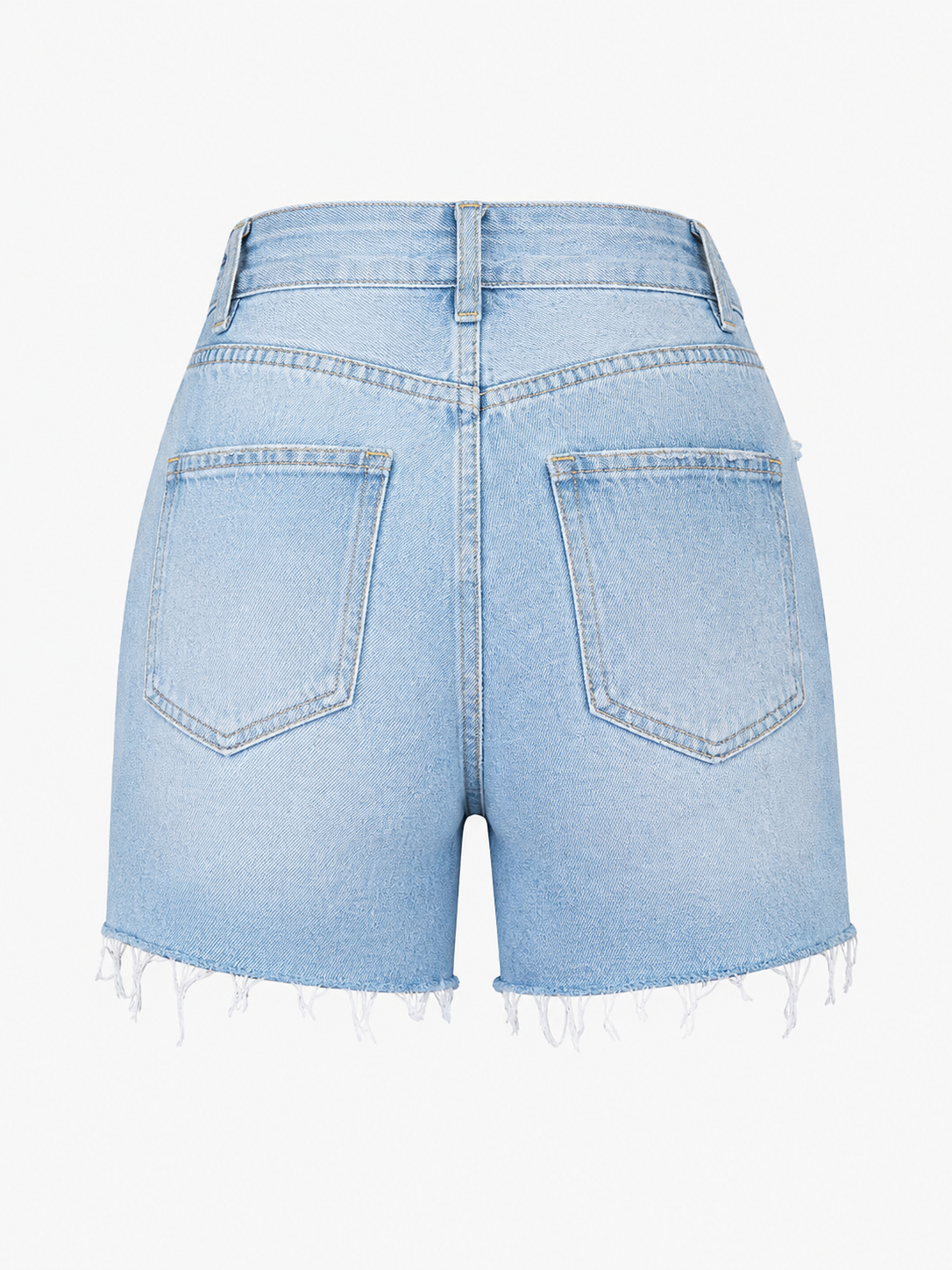 Women’s Frayed Hem Denim Shorts