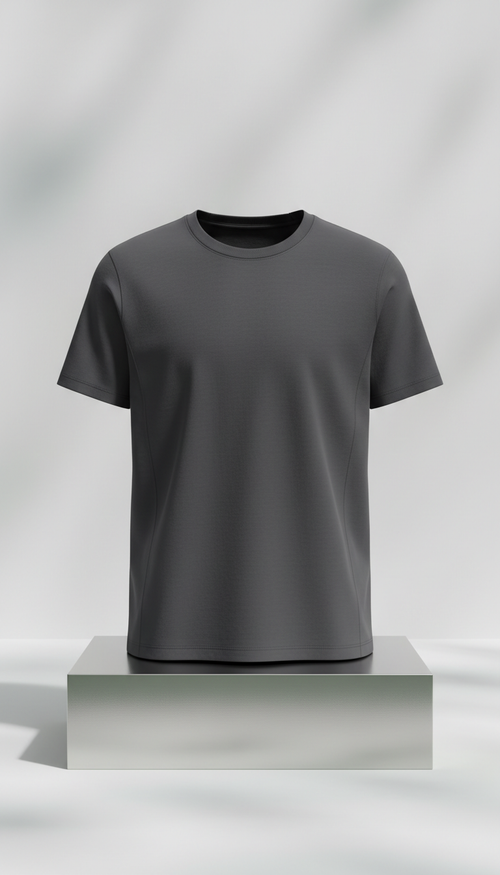 Minimalist Crewneck Tee Luxe Cotton Blend