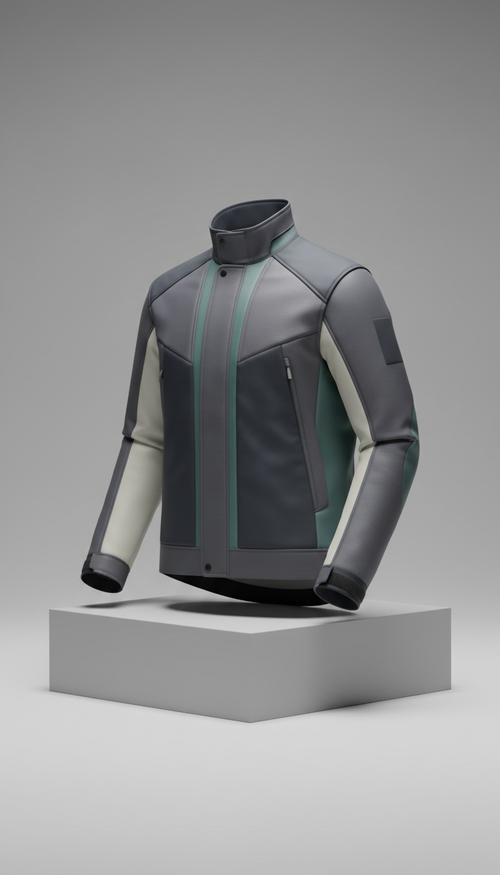 Matte Technical Jacket With Vent Panels
