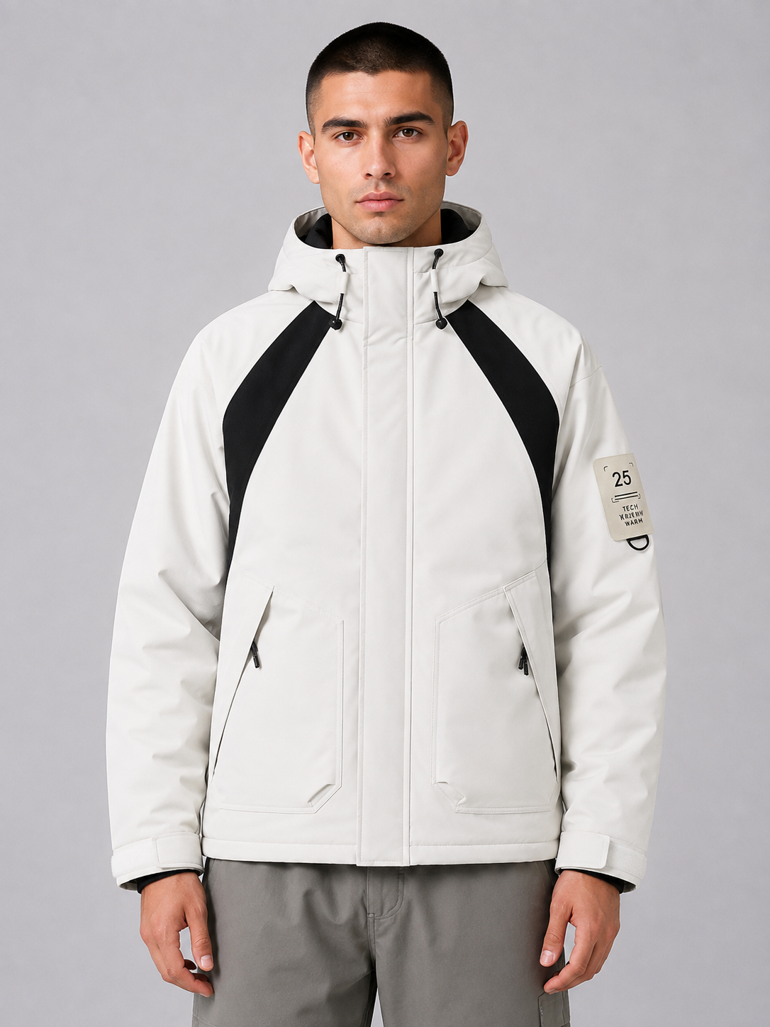 Hooded Waterproof Padded Jacket