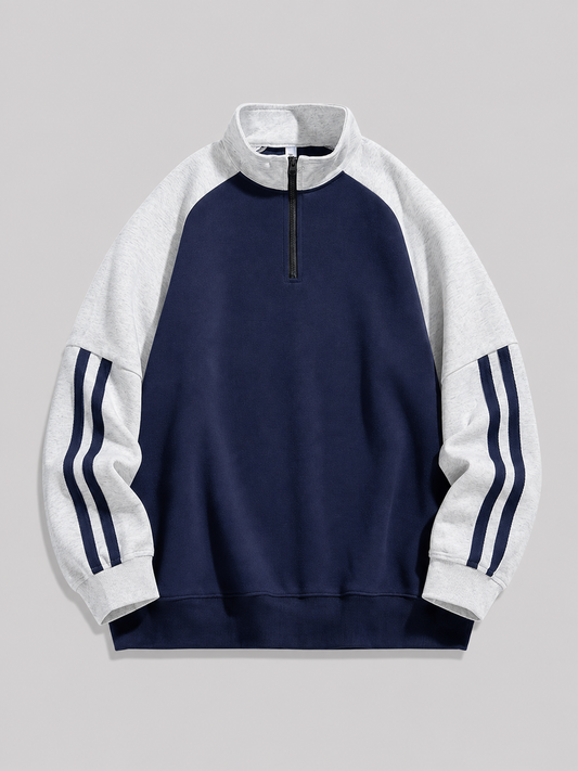 Mochuang Stand Collar Sweatshirt Jacket