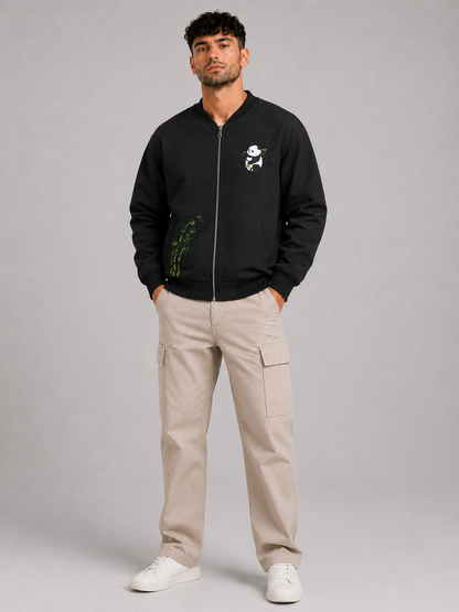 Black Stand Collar Jacket