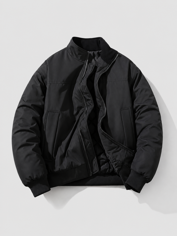 Loose Fit Stand Collar Jacket alternate view