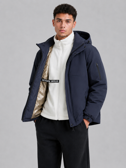 Unisex Detachable Hood Polyester Jacket