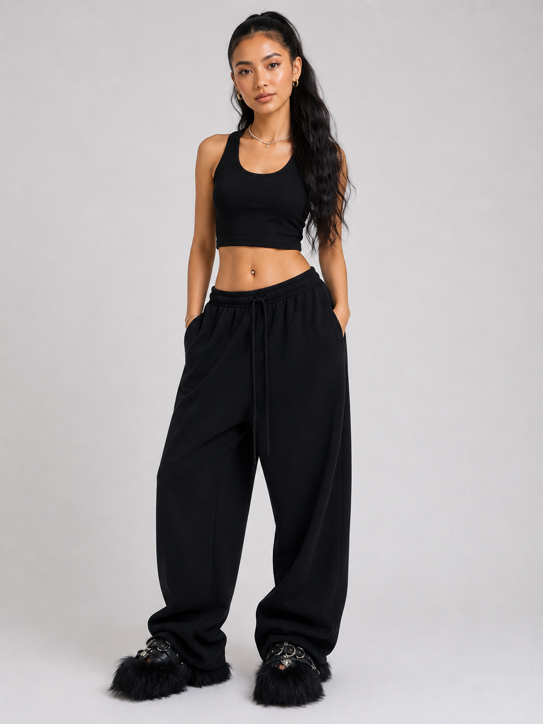 KOBPT High-Waist Workwear Pants