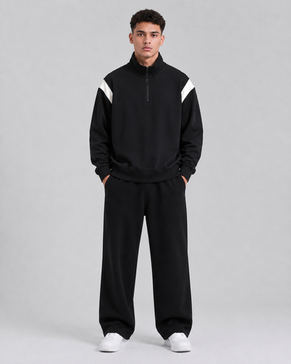 Mochuang Stand Collar Pullover Sweatshirt