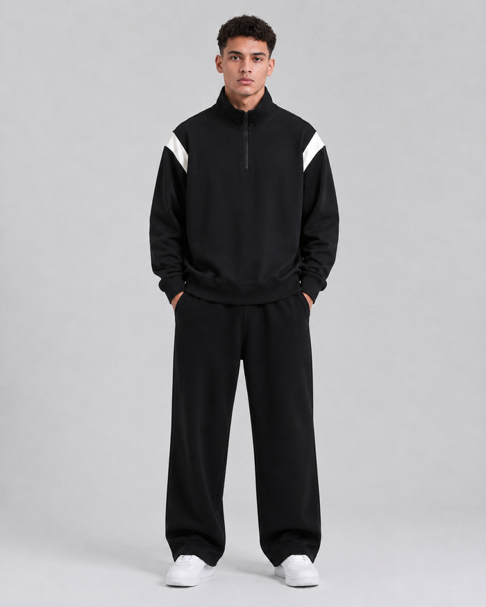 Mochuang Stand Collar Pullover Sweatshirt alternate view