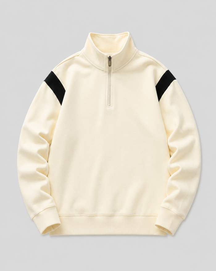 Mochuang Stand Collar Pullover Sweatshirt