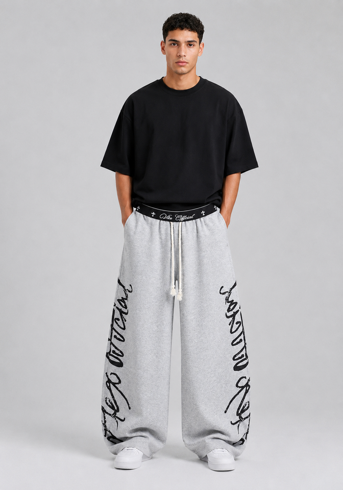 Cotton Wide-Leg Casual Pants alternate view
