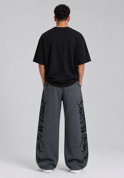 Cotton Wide-Leg Casual Pants