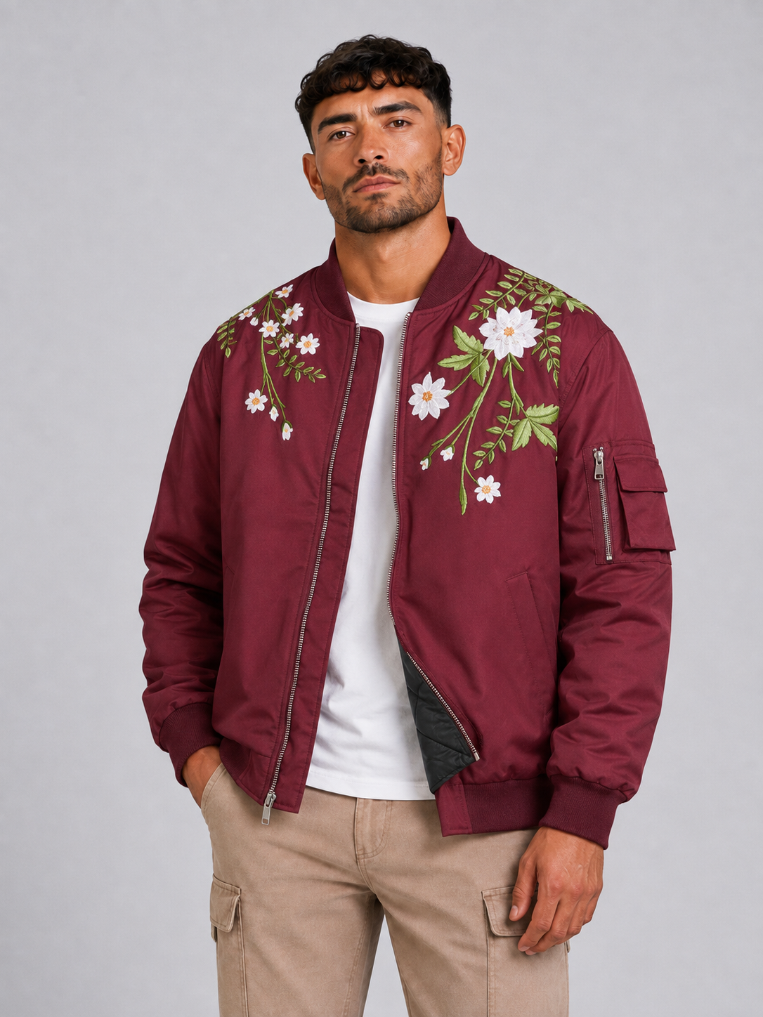 Korean Style Stand Collar Jacket