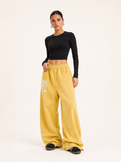 Printed Loose-Fit Cotton Street Pants
