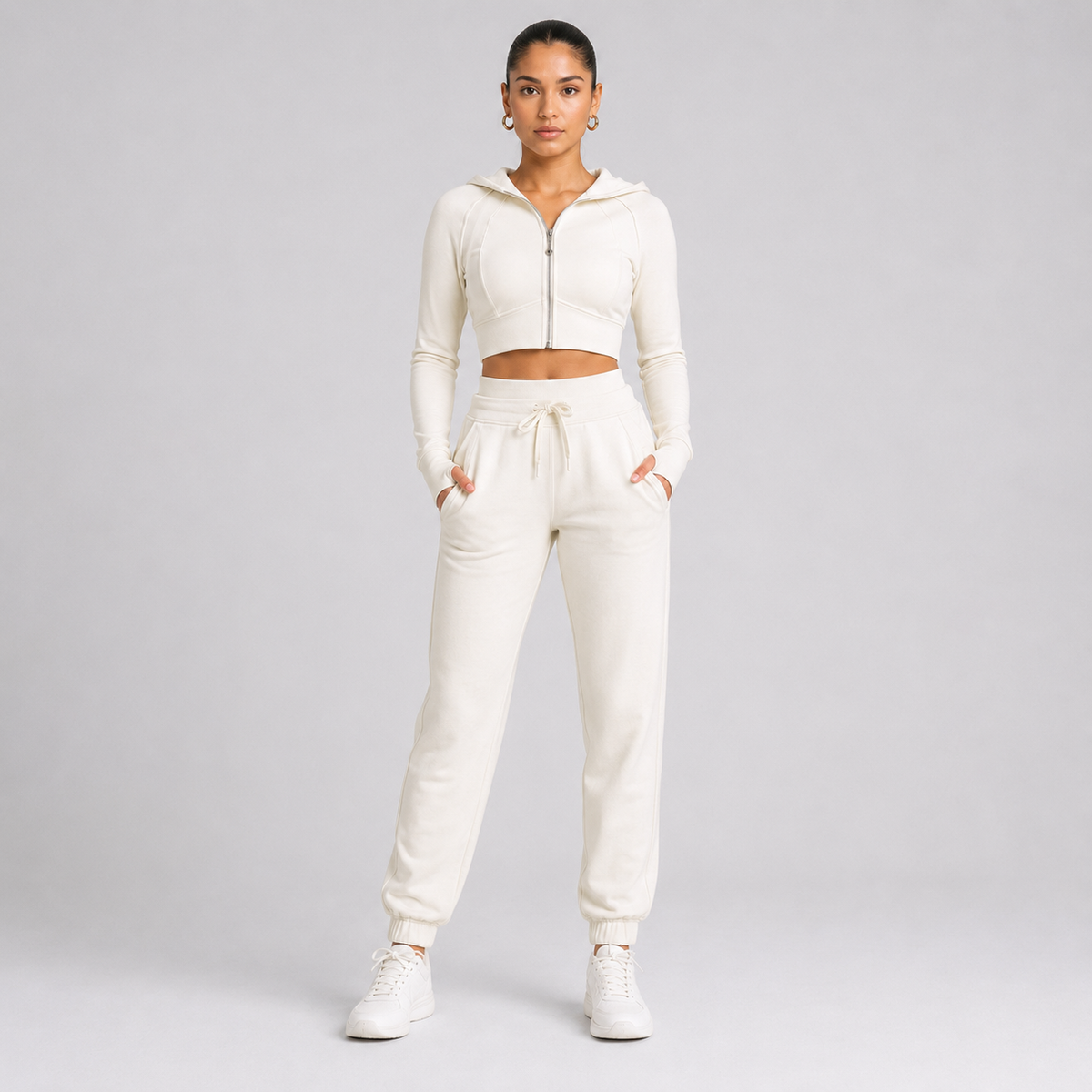 Women’s Cotton Blend Top & Pants Set
