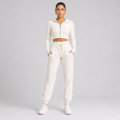 Women’s Cotton Blend Top & Pants Set