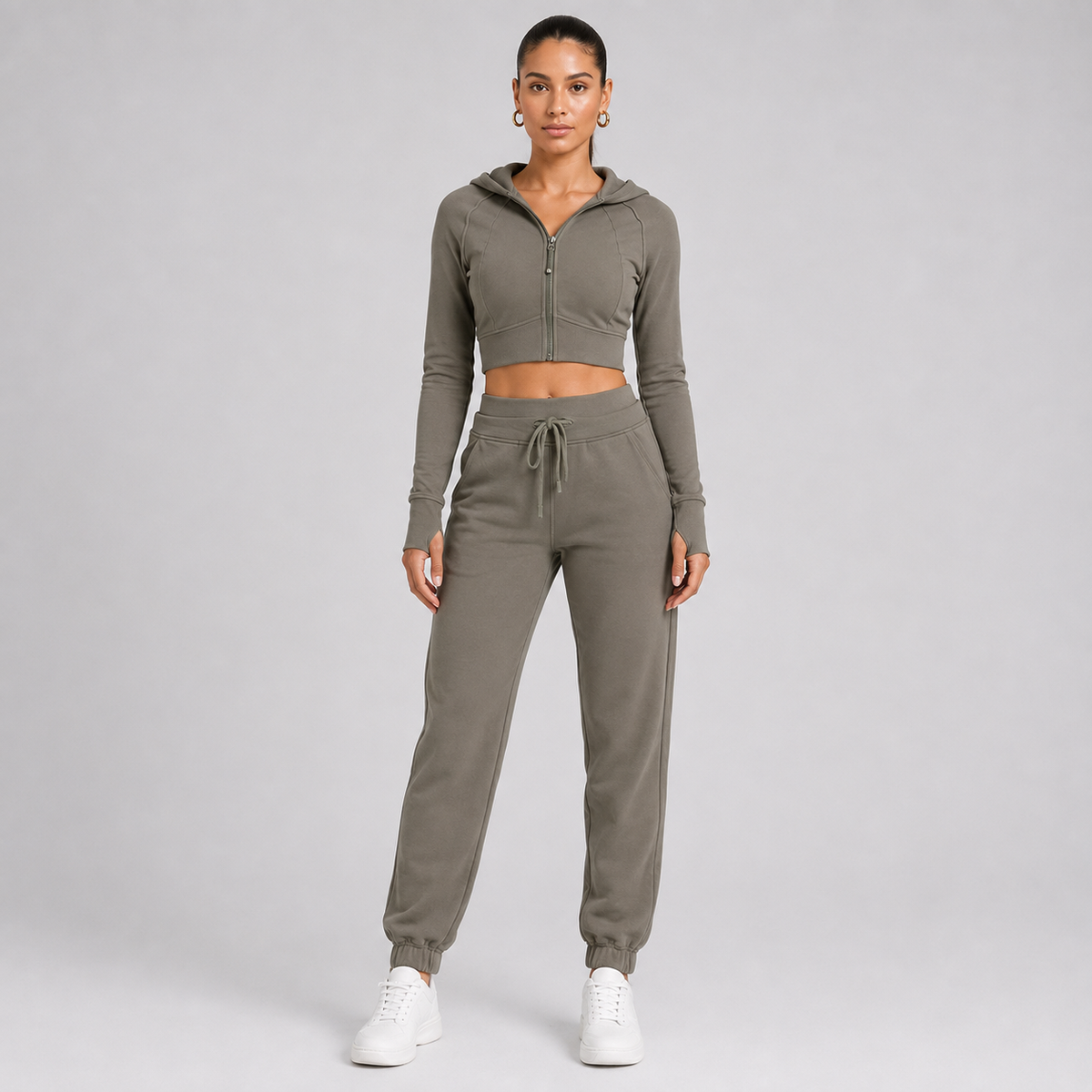 Women’s Cotton Blend Top & Pants Set