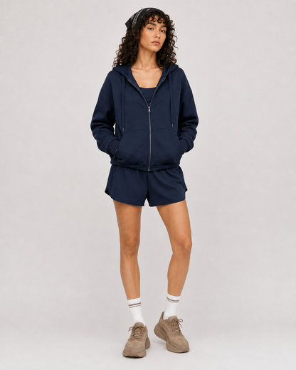 Women’s Hooded Sports Top & Shorts