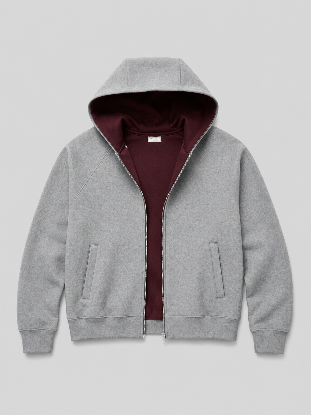 Loose Fit Hooded Zip-Up Jacket