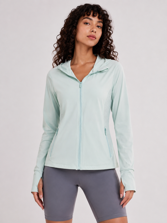 Women’s Long-Sleeve Activewear Coat