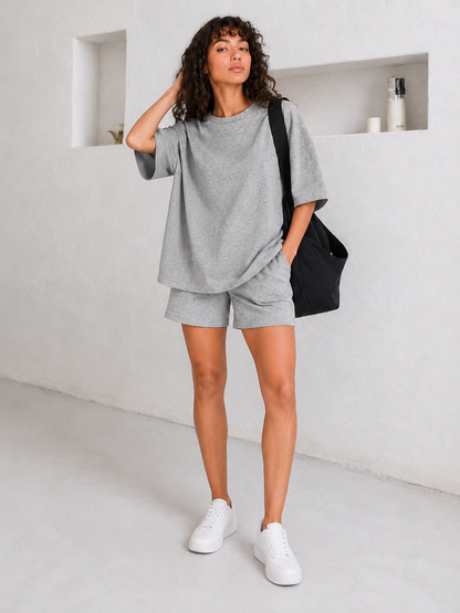 Drawstring Three-Quarter Sleeve Casual Top