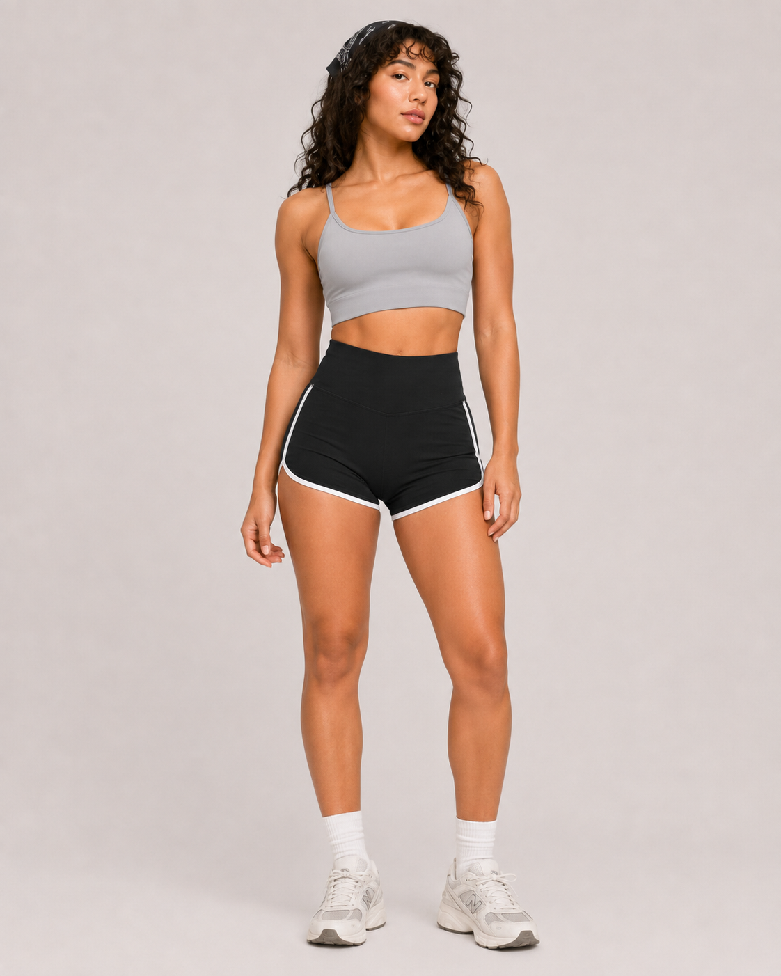 Women’s High-Waist Moisture-Wicking Sports Shorts