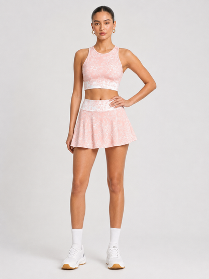 Women’s Floral Crop Top & Skirt Set