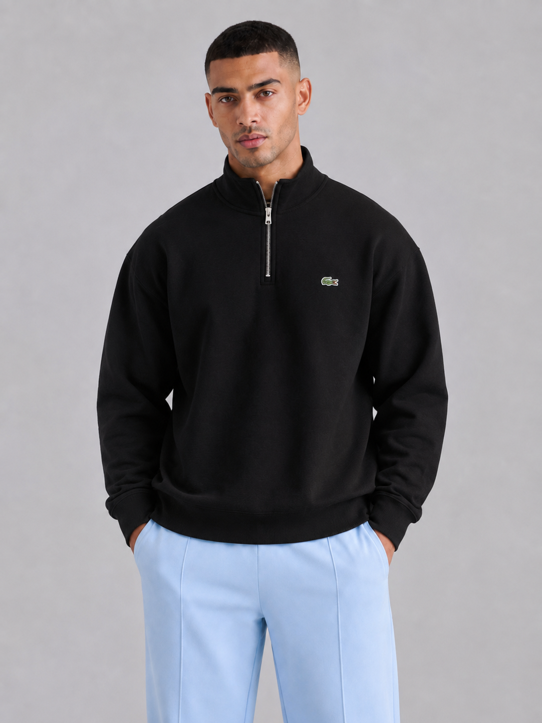 Loose Fit Cotton Pullover Hoodie