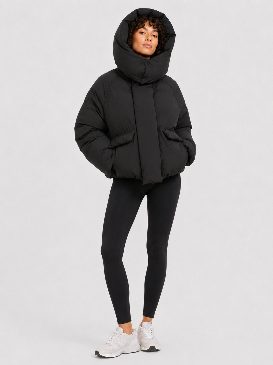 Women’s Cropped Hooded Puffer Jacket