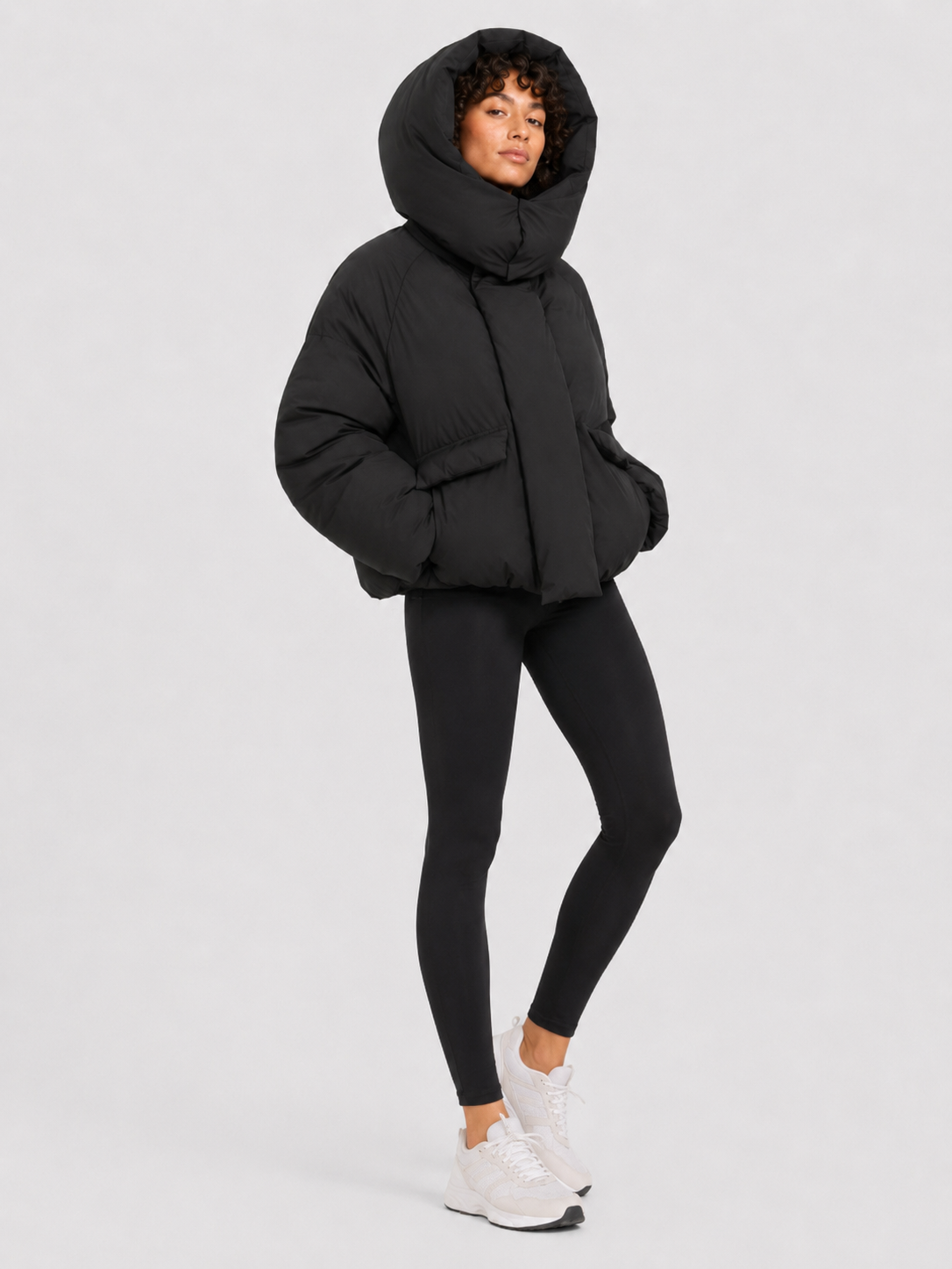 Women’s Cropped Hooded Puffer Jacket