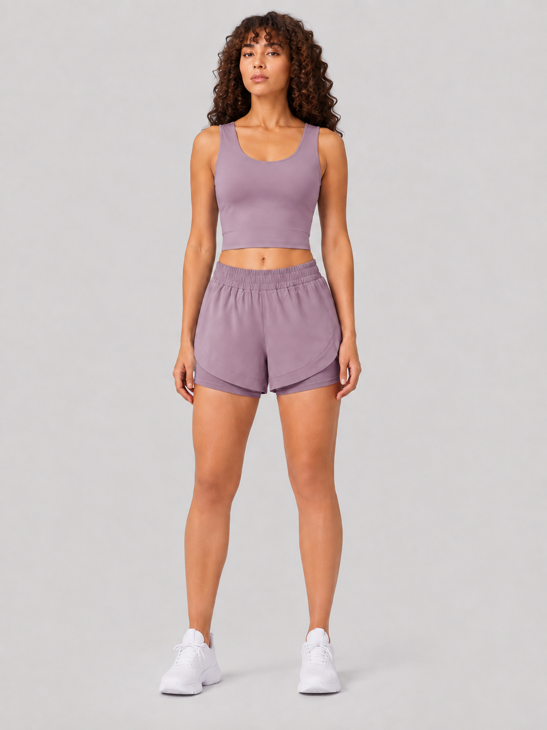 Women’s High-Waist Moisture-Wicking Fitness Shorts