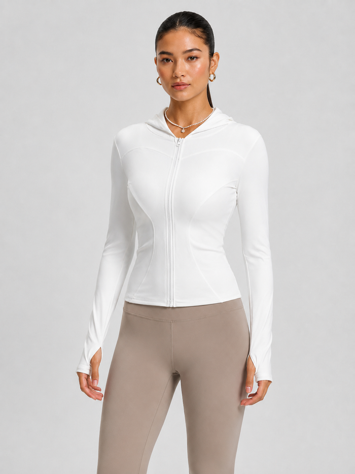 Women’s Stretch Hooded Sports Jacket alternate view