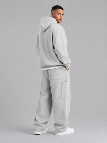 Loose Straight-Leg Cotton Casual Pants