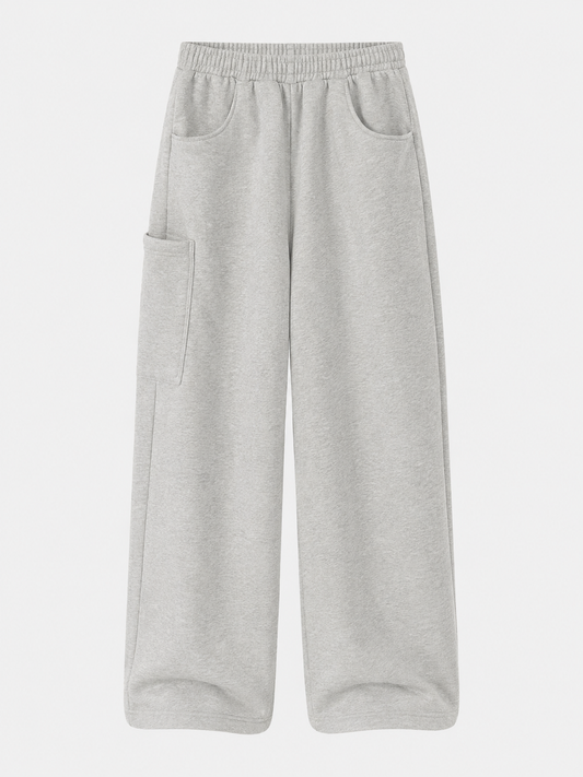 Loose Straight-Leg Cotton Casual Pants