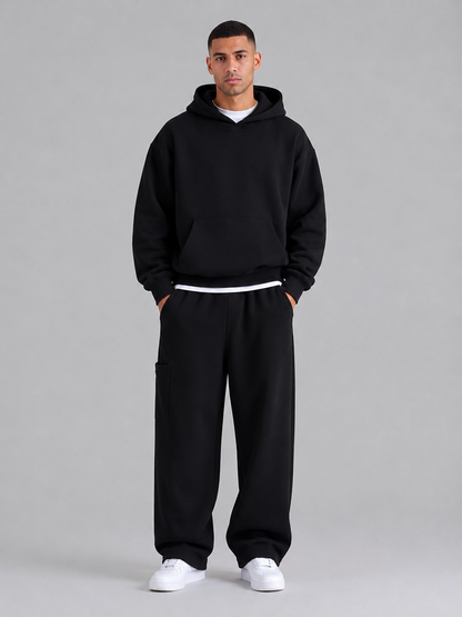 Loose Straight-Leg Cotton Casual Pants