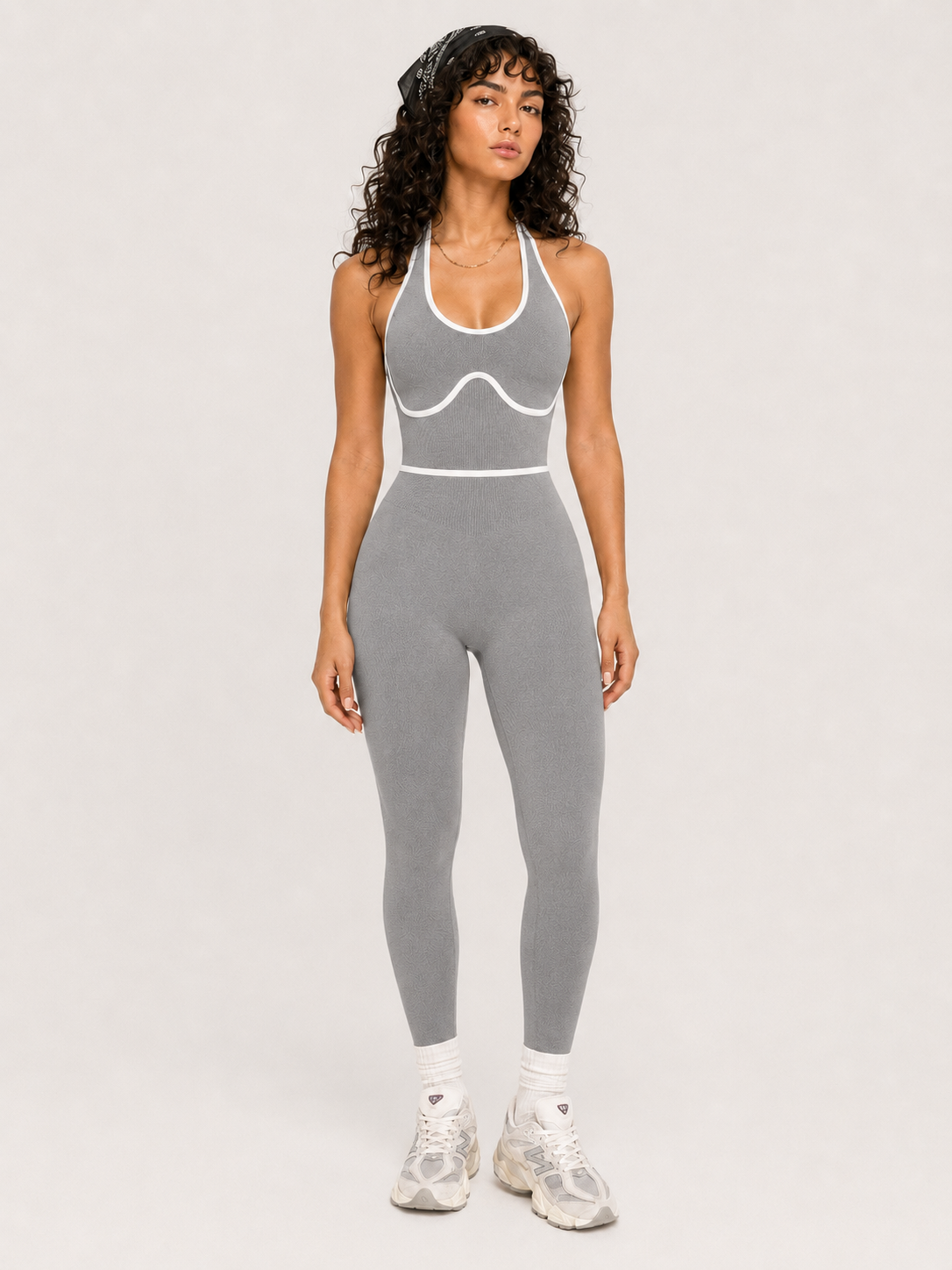 Moisture-Wicking Fitness Jumpsuit