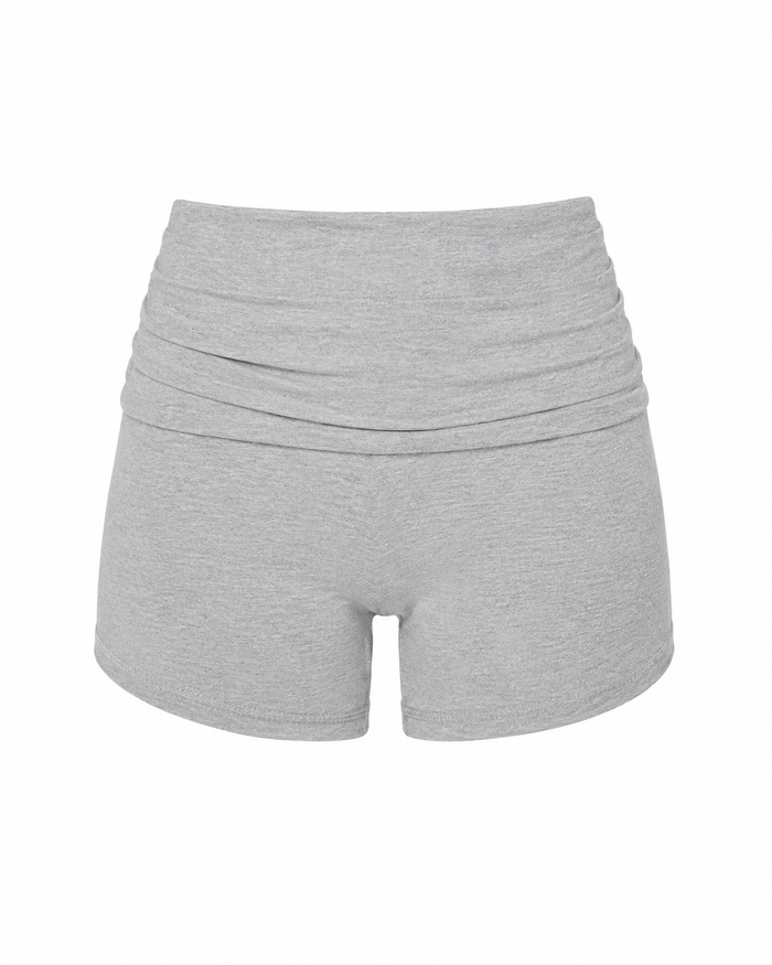 Women’s High-Waist Stretch Cotton Bermuda Shorts