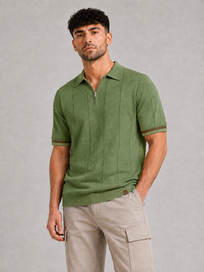 Short-Sleeve Viscose Blend Top